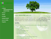 Tablet Screenshot of ekosystemy.cz